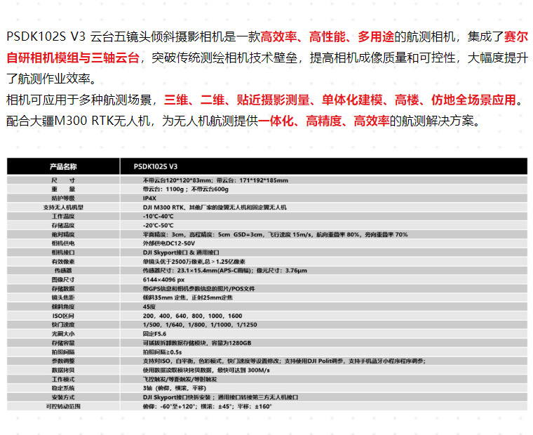 新品测评_PSDK-102S-V3-带云台的五镜头倾斜摄影相机测绘（含测绘精度报告）_02.jpg